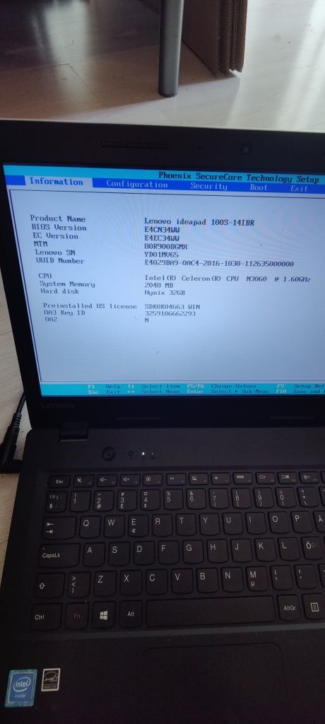 Lenovo IdeaPad 100s без зарядки