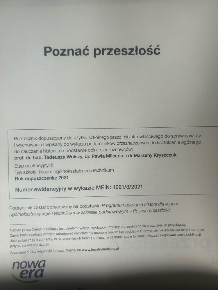 Książka do historii 3 ZP