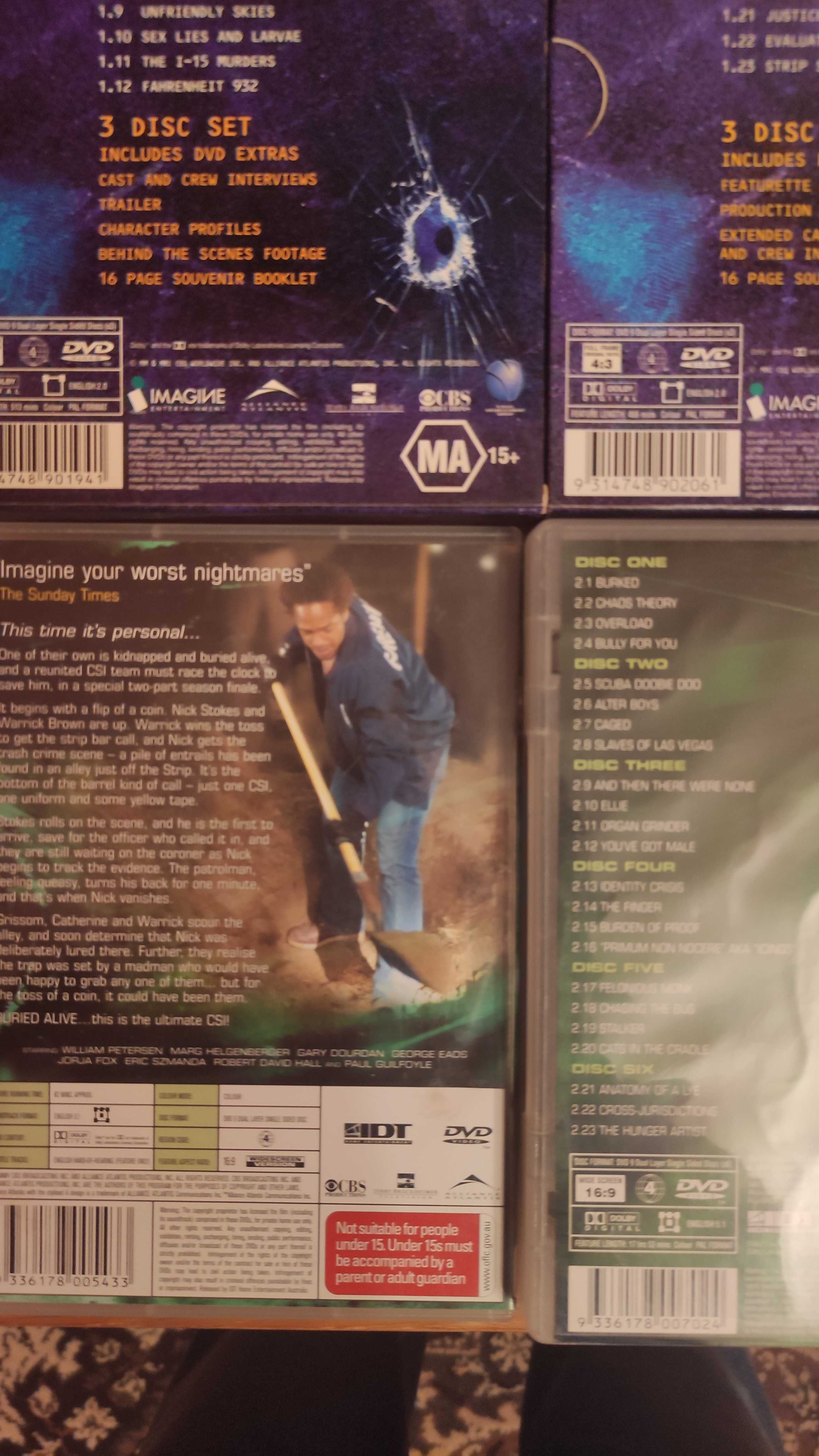 CSI Zagadki Kryminalne Serial 1-2 Sezony DVD