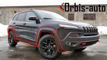 Молдинг накладка решетка на крыло бампер jeep cherokee trailhawk