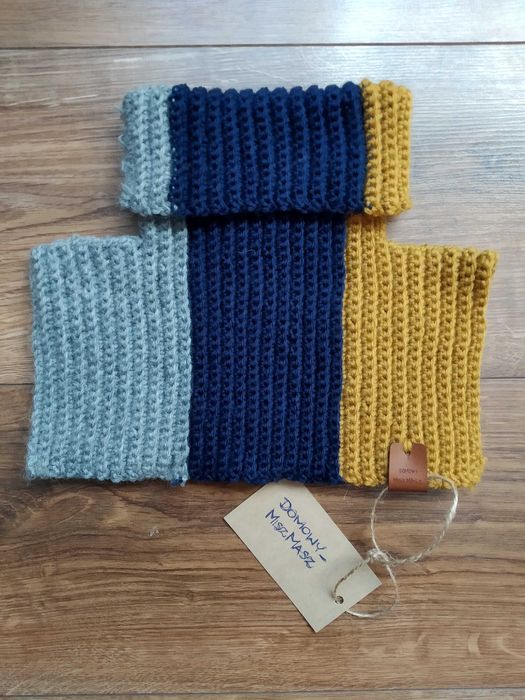 Dziecięcy komin golf S 100% merynos różne kolory unisex