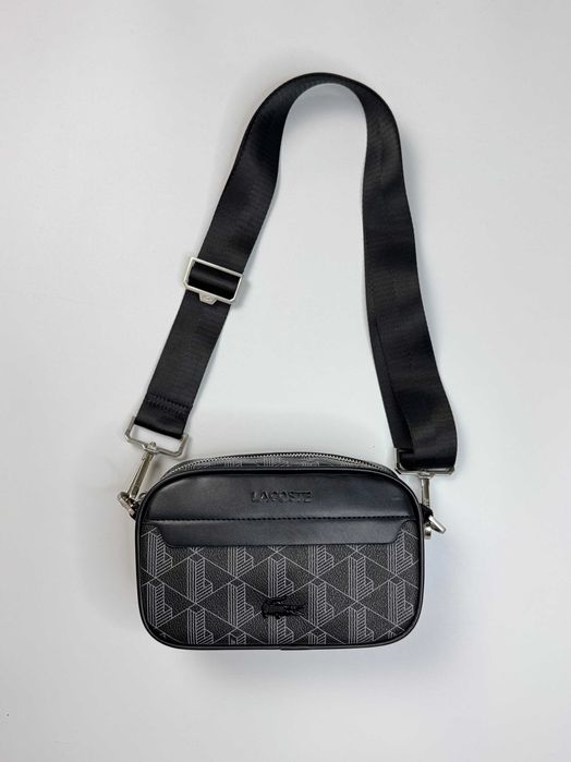Сумка унісекс Lacoste monogram крос-боді Лакост
