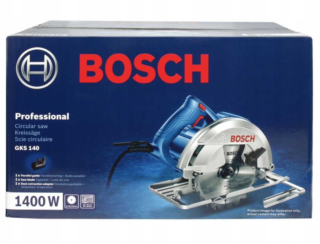 Profesjonalna PILARKA Tarczowa Drewna 1400W GKS 140 BOSCH (GRATIS)