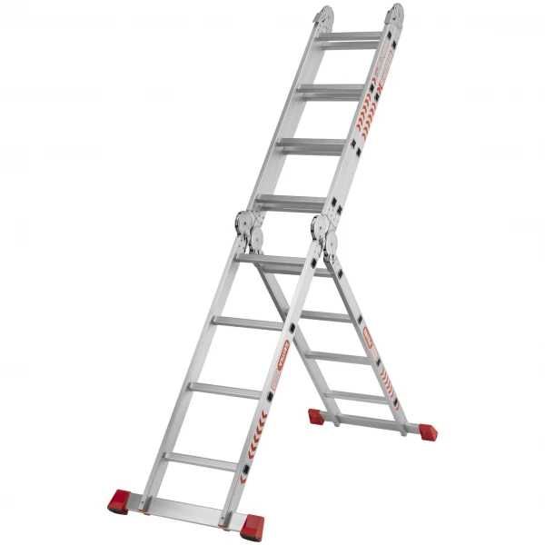 Драбина алюмінієва-трансформер Квітка PRO 4х4