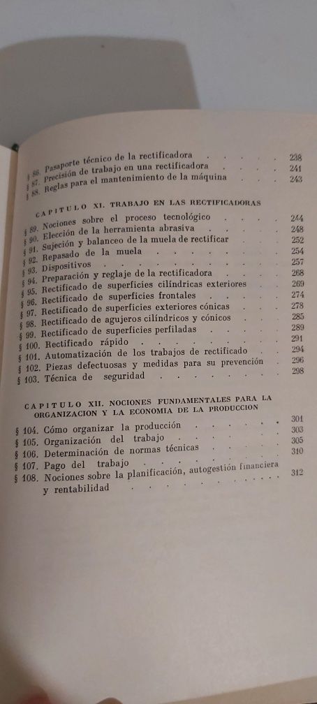 Livro "Trabajos En Las Rectificadoras Cilindricas" - Mir (Raríssimo)