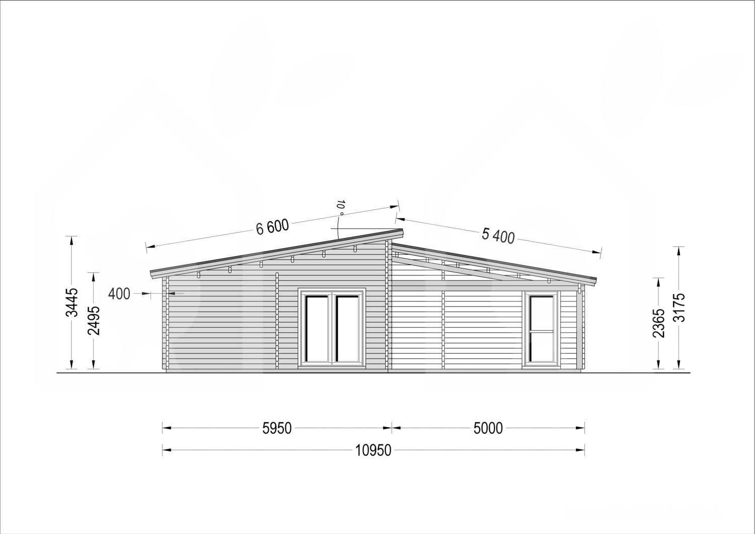 Casa de Madeira Vila Real 120m2 Instalação incluída