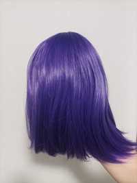 Косплей фиолетовый парик