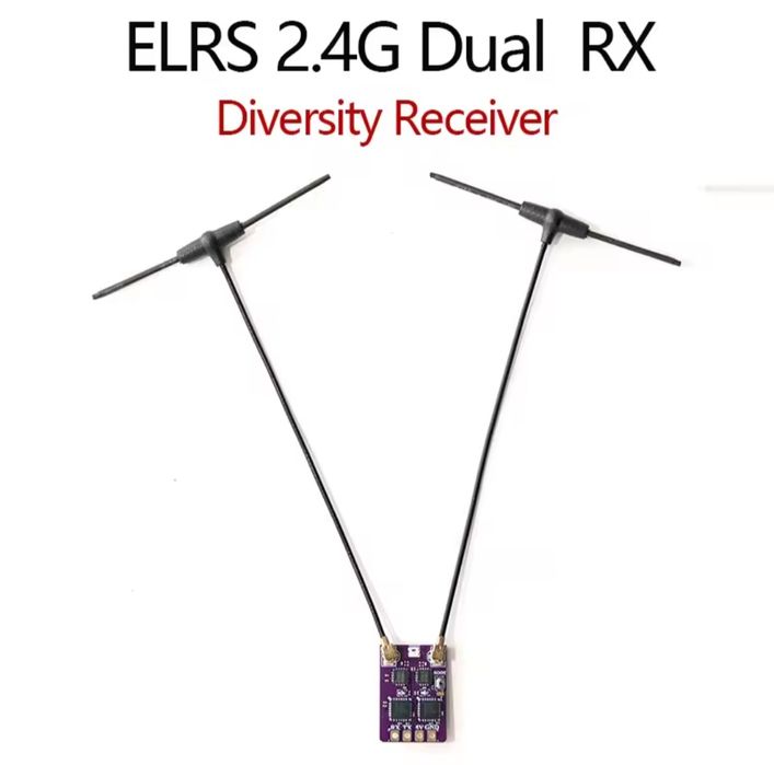 Приймач ELRS 2.4 DUAL антени