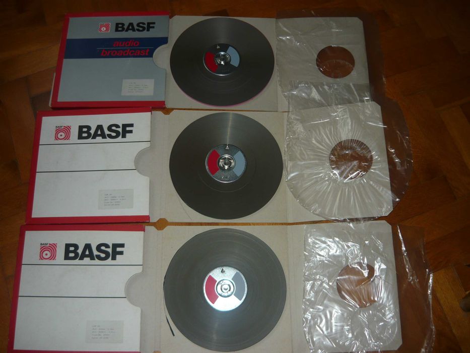 Basf LGR50 3 tasmy na bobinkach 1000mb nie nagrane