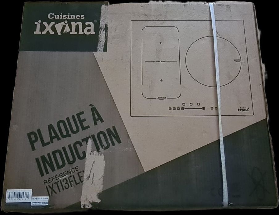 Placa de indução, em caixa selada