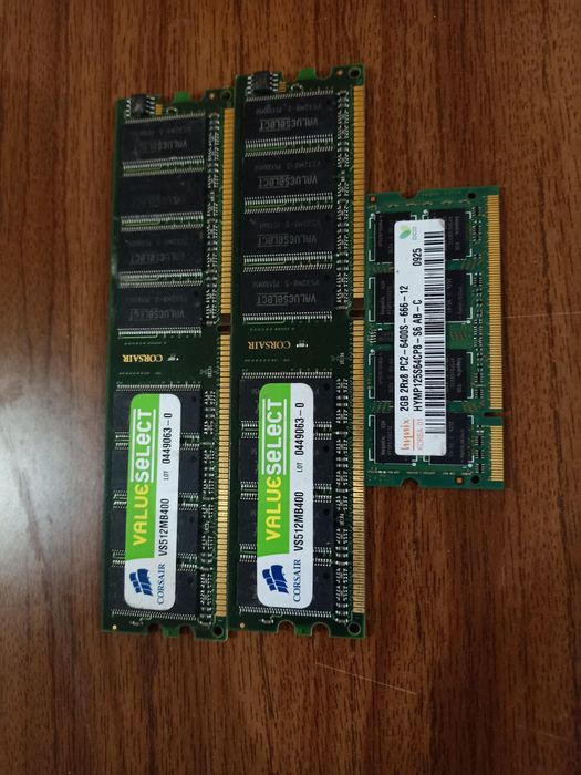 Оперативна пам'ять 1GB, 2GB, 4GB - (16GB-комплект)