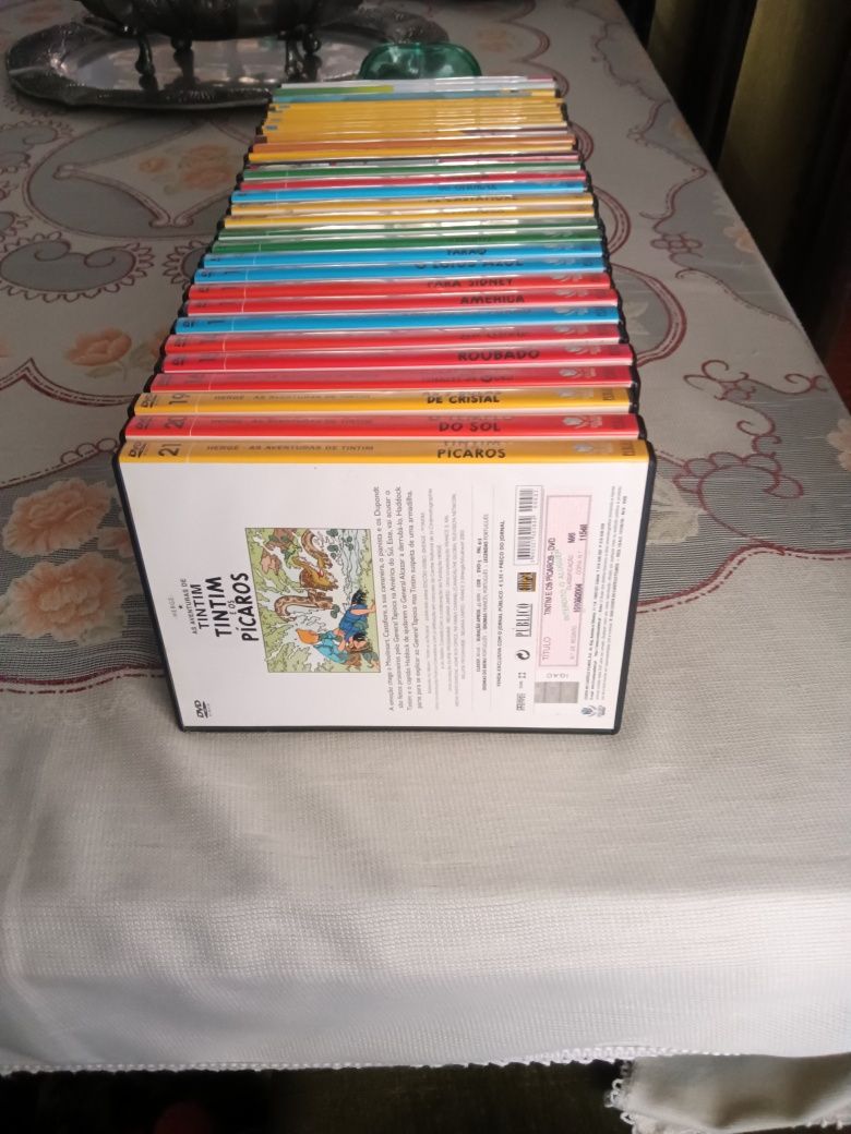 33 DVD fixo 20€ de desenhos animados do Tintim 18 U posso mandar v