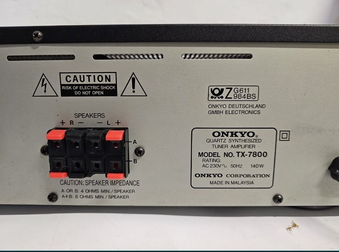 Stereo Amplituner Onkyo TX-7800, 2 x 50 W, Malaysia