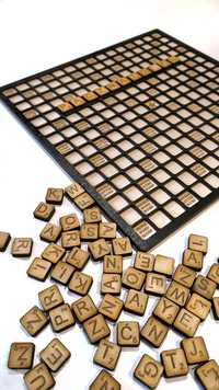 Gra Scrabble drewniana