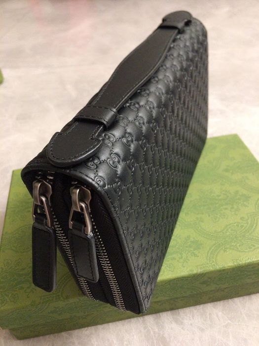 Шкіряна чоловіча барсетка Gucci клатч органайзер сумка на руку гаманец