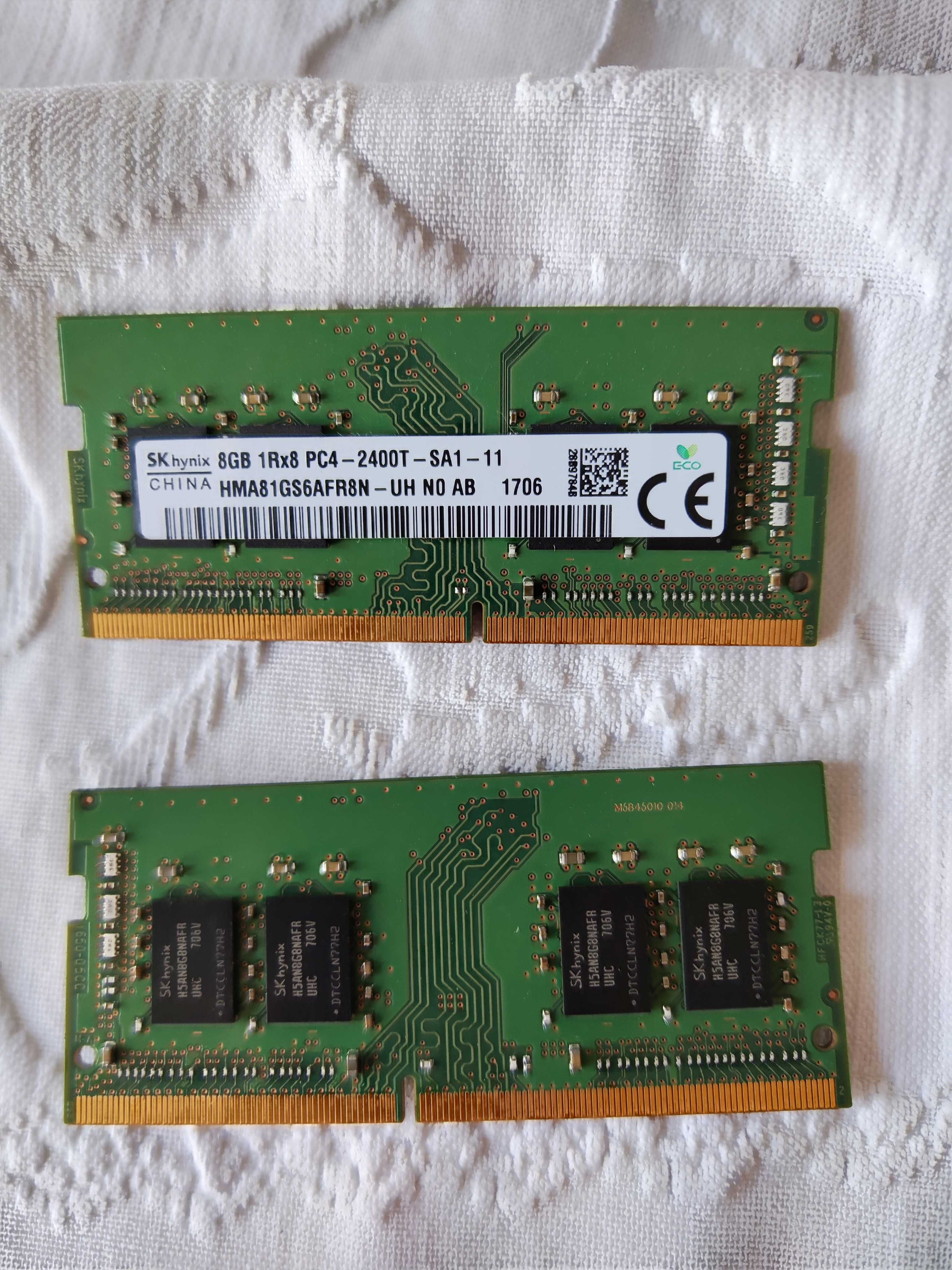 Memória RAM 16GB (2x8GB) DDR4 2400MHz para computador portátil