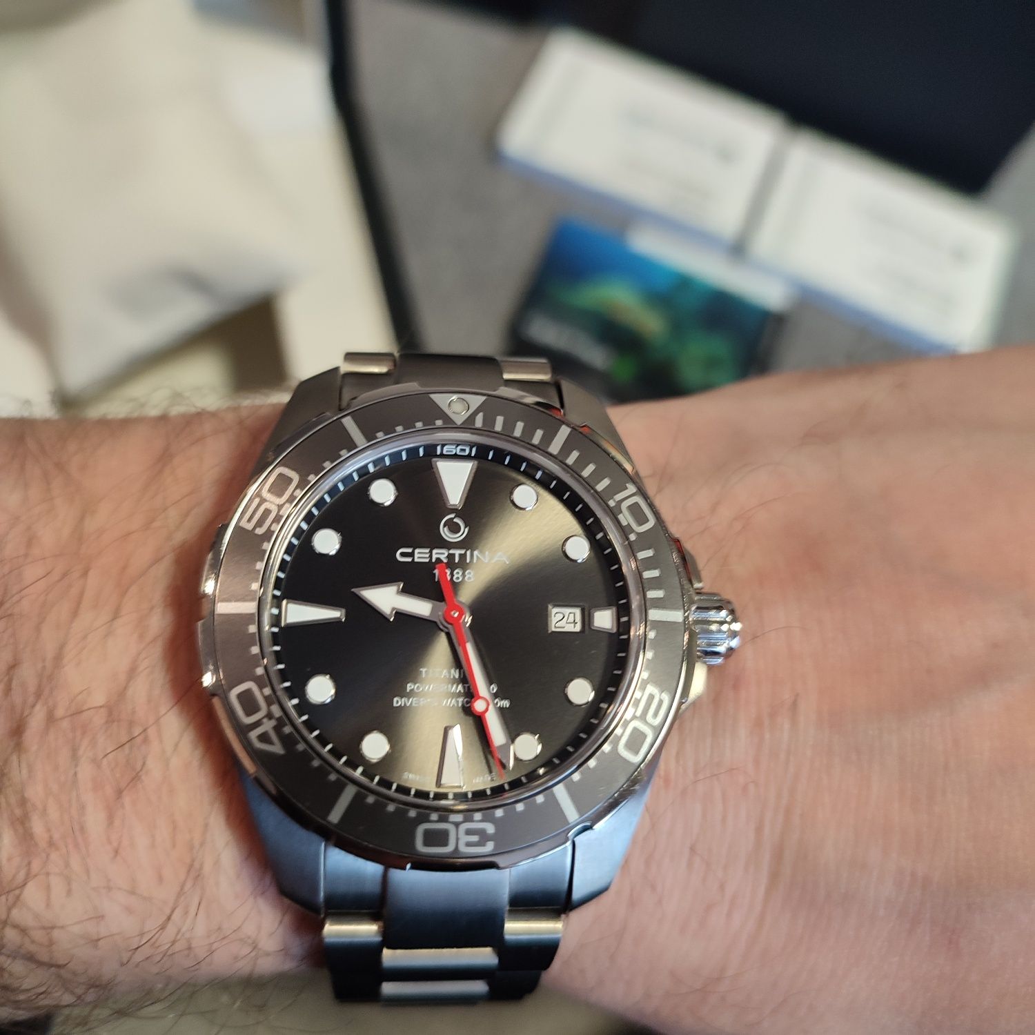 Zegarek męski Certina DS Action Diver Automatic Titanium