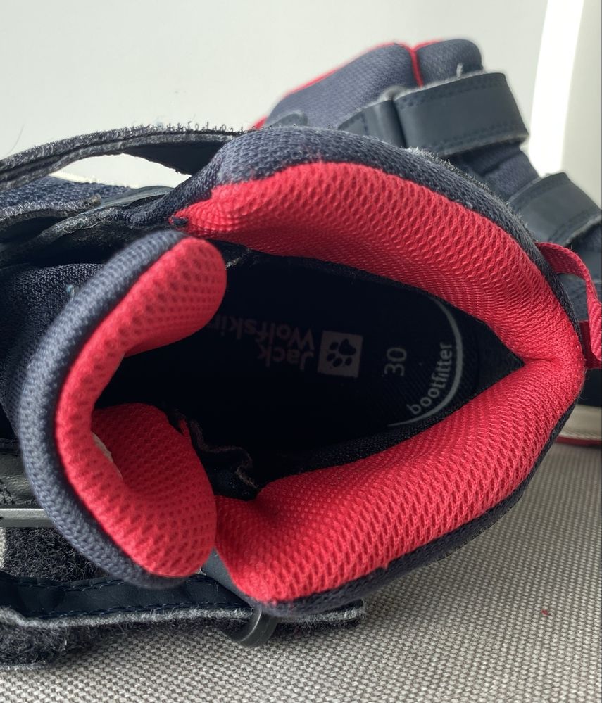 Buty Jack Wolfskin wysokie, granatowe, rozm. 32