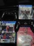 Playstation 4 Com 2 Commandos e 3 Jogos