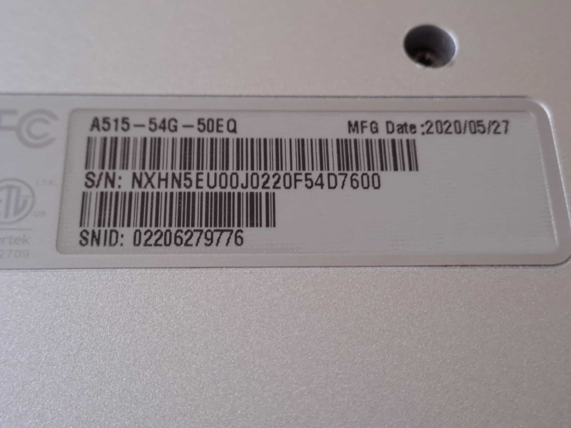 Ноутбук Acer Aspire 5 A515-54G-50EQ 2020 рік