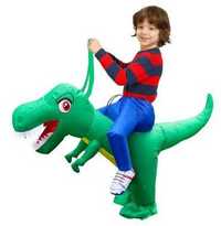 Детский надувной костюм наездника всадника на динозавре