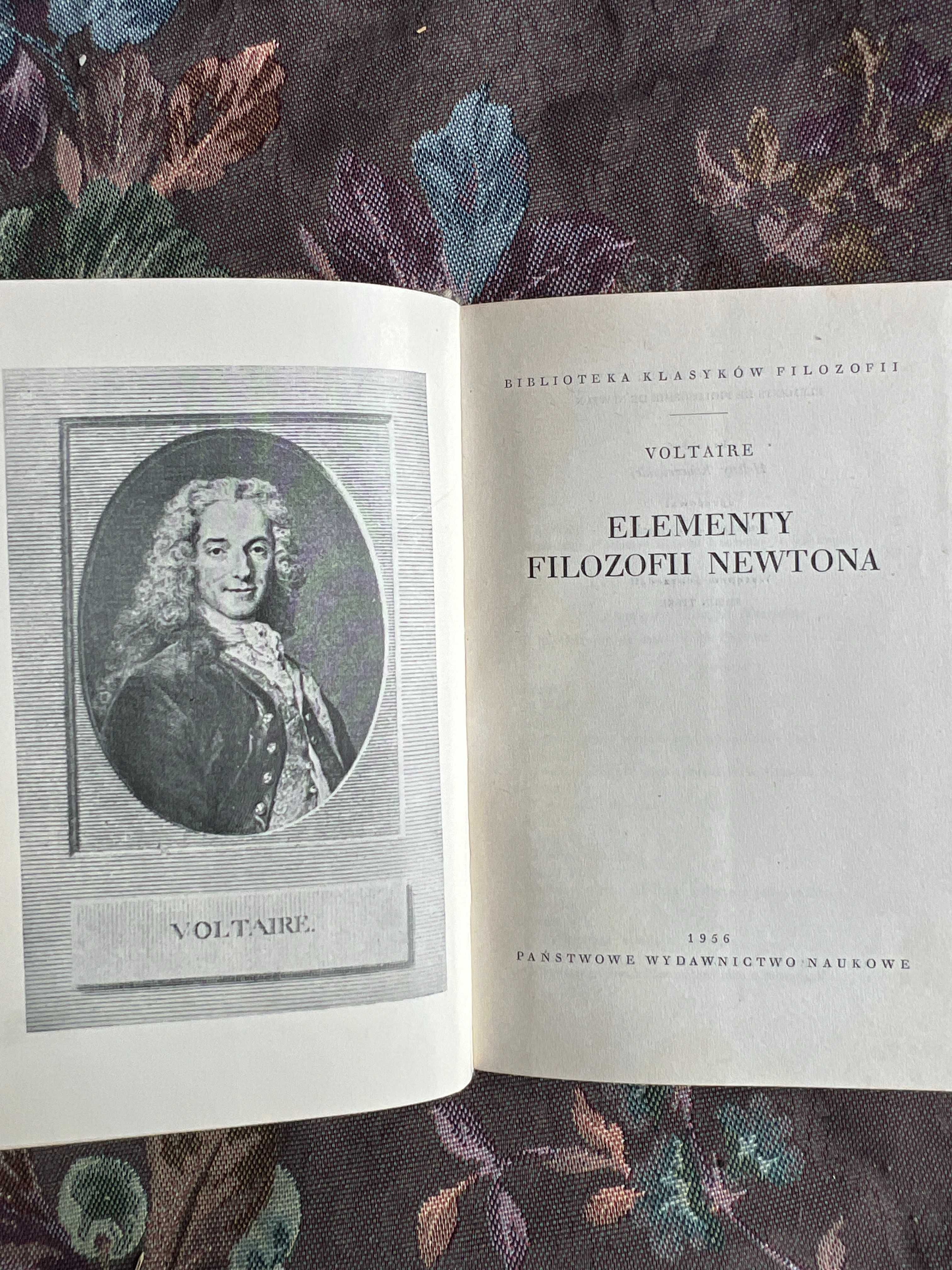VOLTAIRE elementy filozofii Newtona PWN 1956