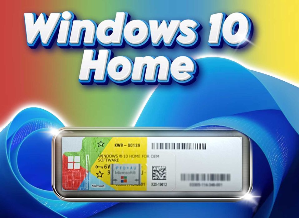 Windows 10 Home Naklejka COA Klucz Licencja