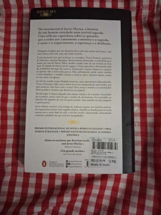 Amanhã na batalha pensa em mim
Javier Marías