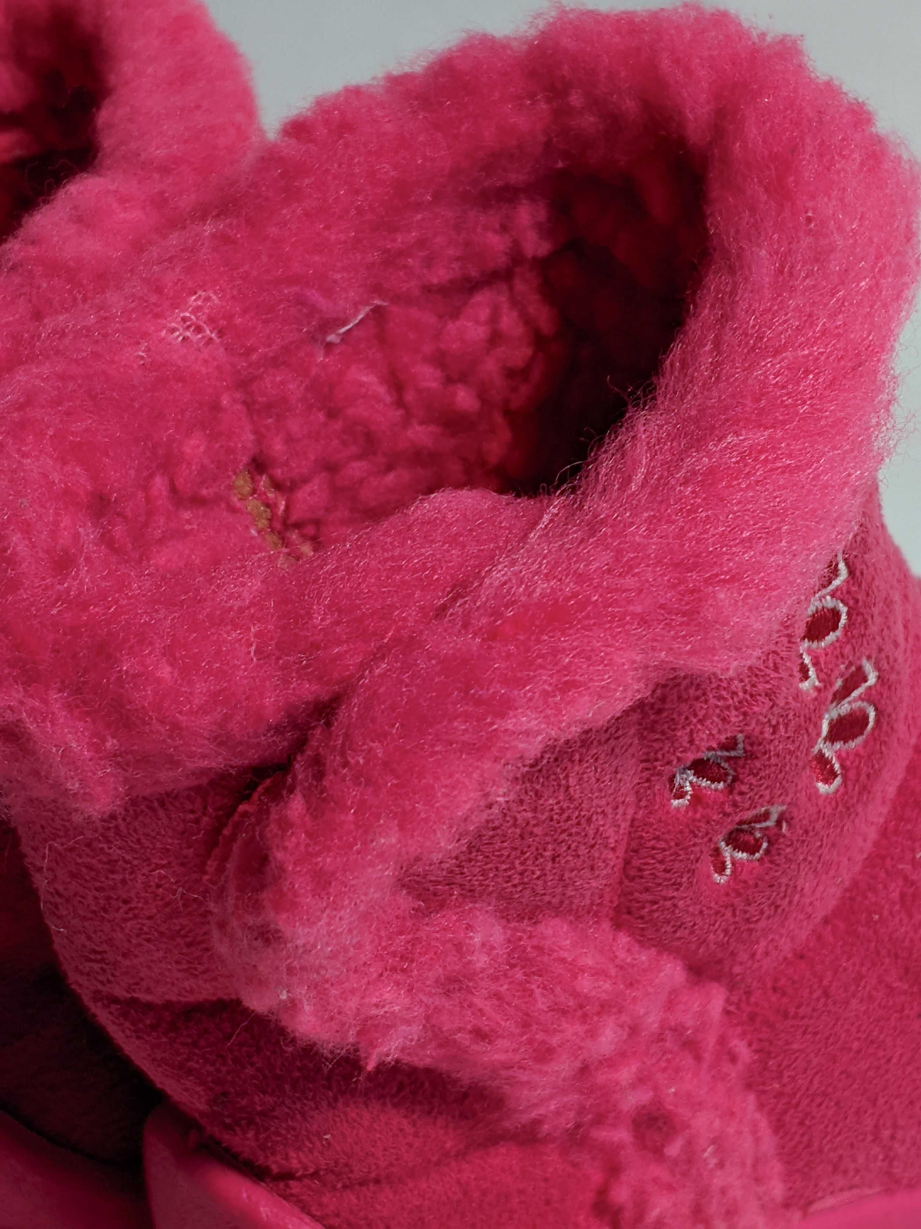 Сапоги сапожки уги  ботинки на меху детские розовые замша 19 раз
