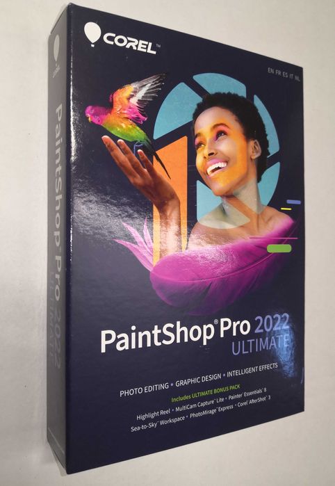 Corel PaintShop Pro 2022 ULTIMATE BOX, Licencja wieczysta, FV