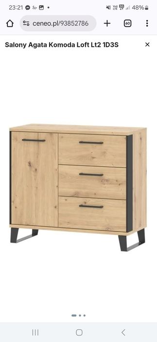 Komoda Loft Lt2 1D3S - Agata meble