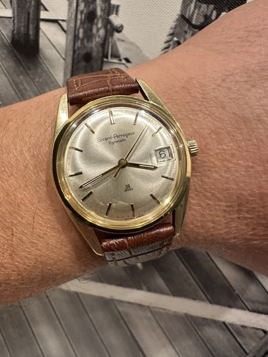 Złoty zegarek Girard Perregaux 18 k automat