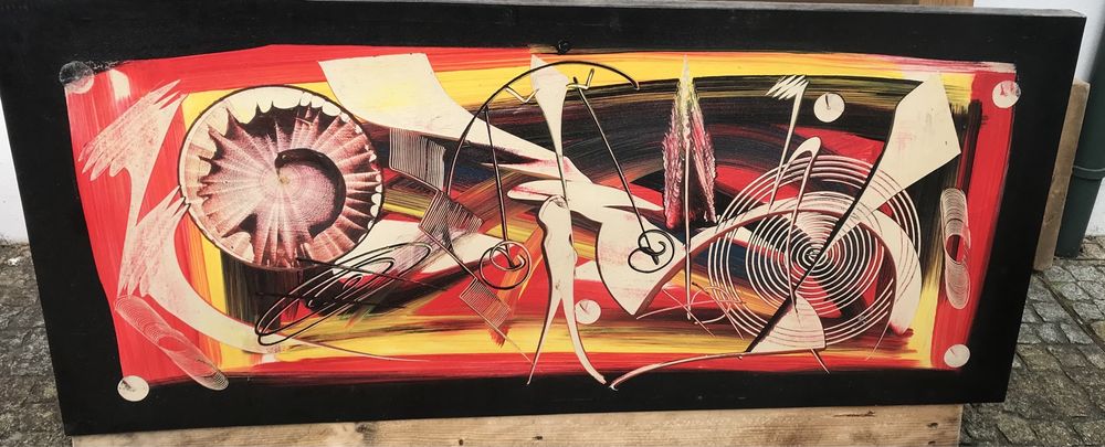Quadro retangular pintado