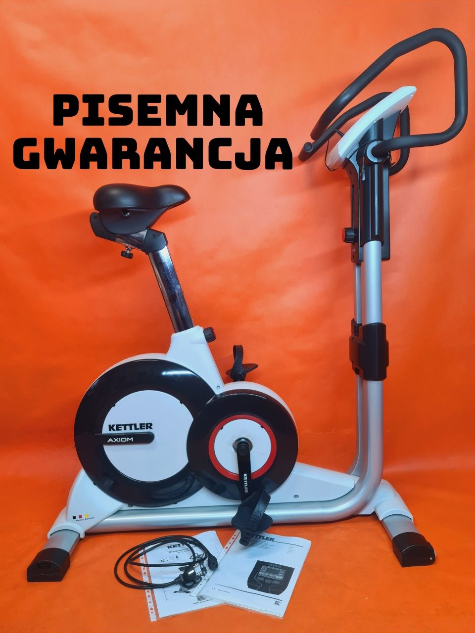 Mega Mocny Do 180kg. KETTLER AXIOM Rower Treningowy Elektro-Magnetyczn