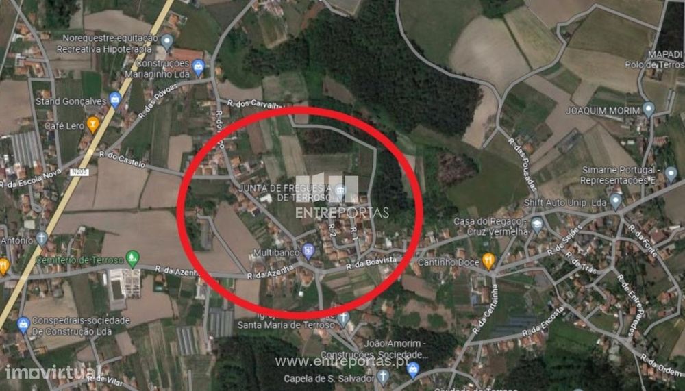 Venda de Terreno para construção c/616m2 em Terroso, Póvoa de Varzi