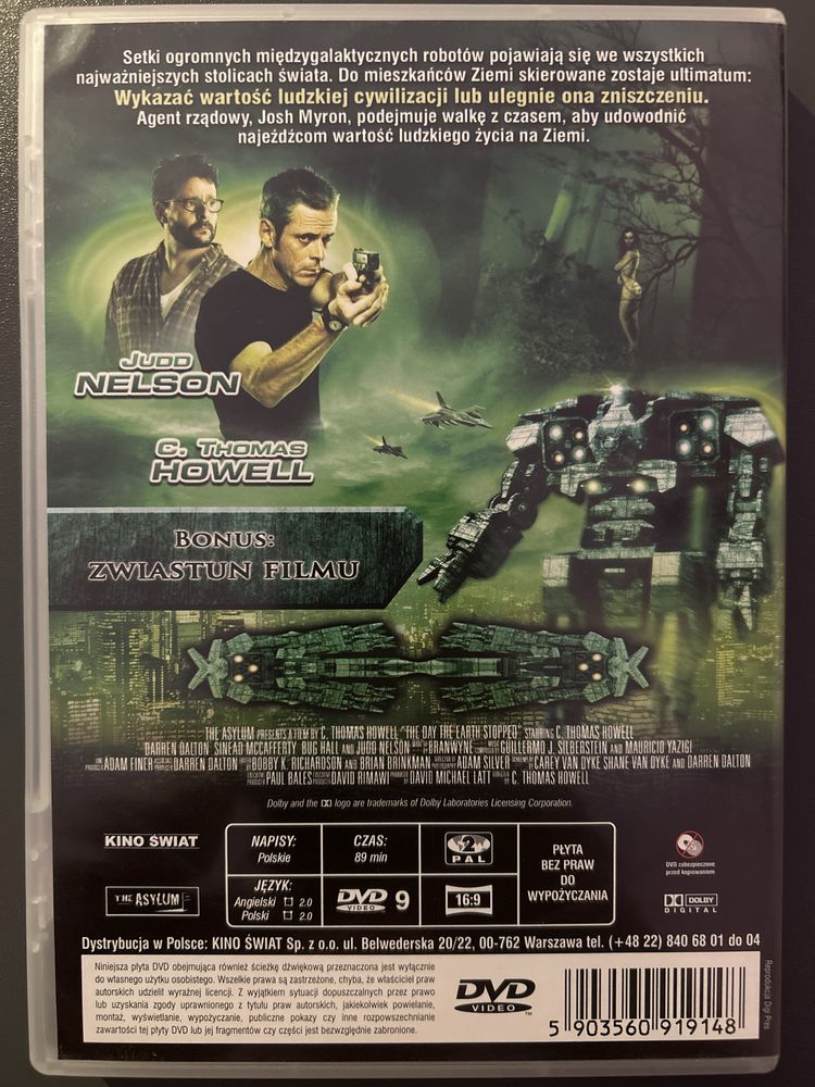 Dzień w którym ziemia zamarła DVD
