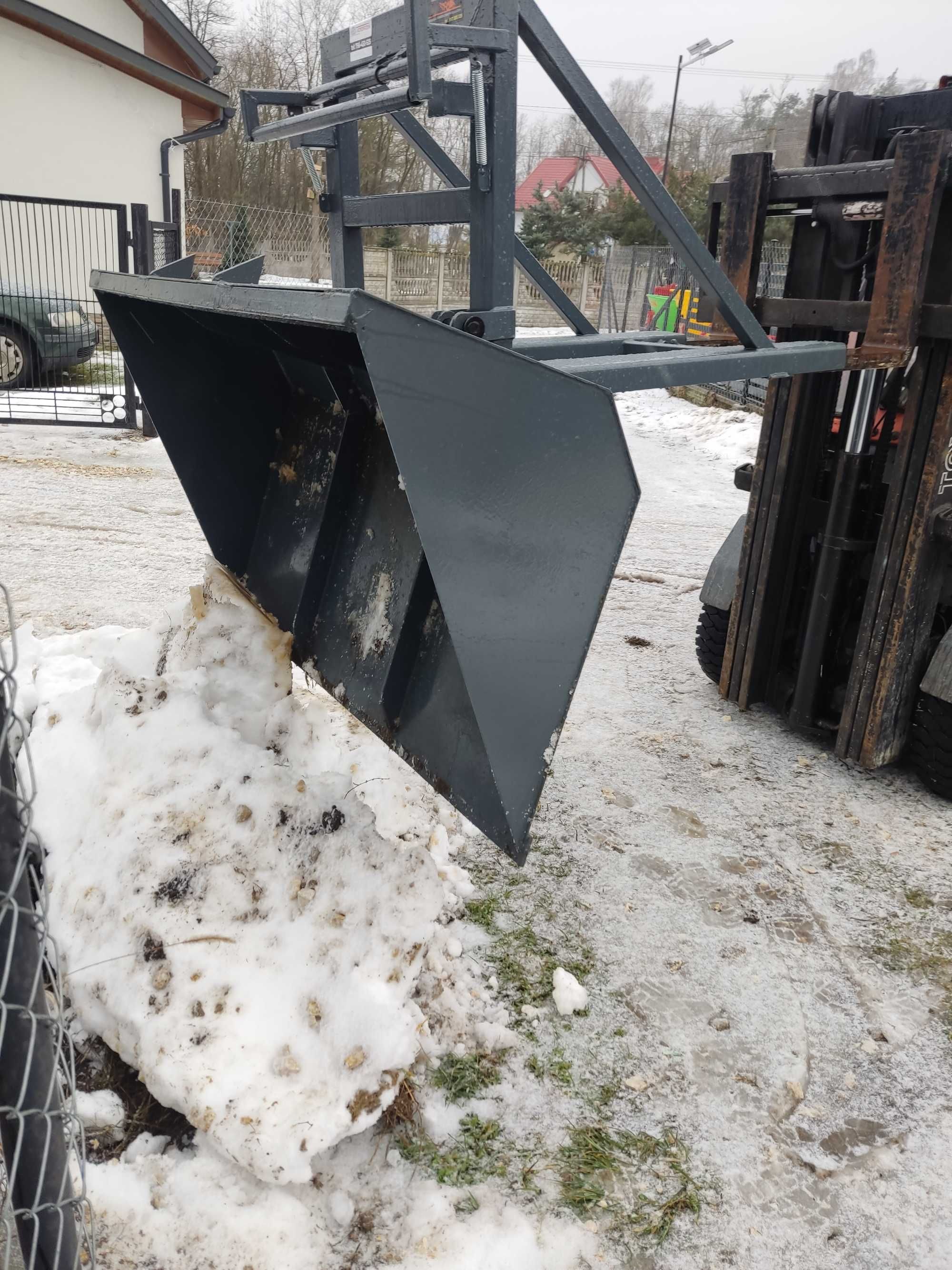 Łycha łyżka szufla pług do śniegu wózek widłowy