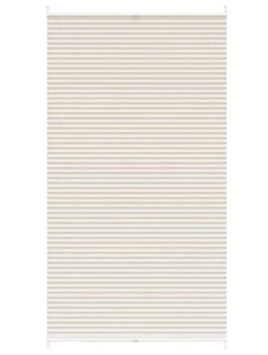 Roleta plisowana, kremowa (100x200cm)