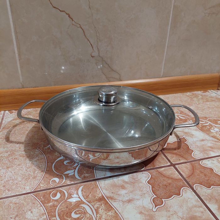 Сковорідка сковорода харчова нержавійка 18/10 індукція протвінь деко