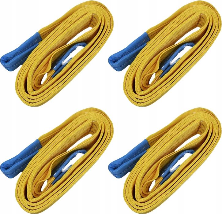 ZESTAW! 4x Zawiesie pasowe DŹWIGOWE 3m 3000kg (3t) 90 mm (9cm)