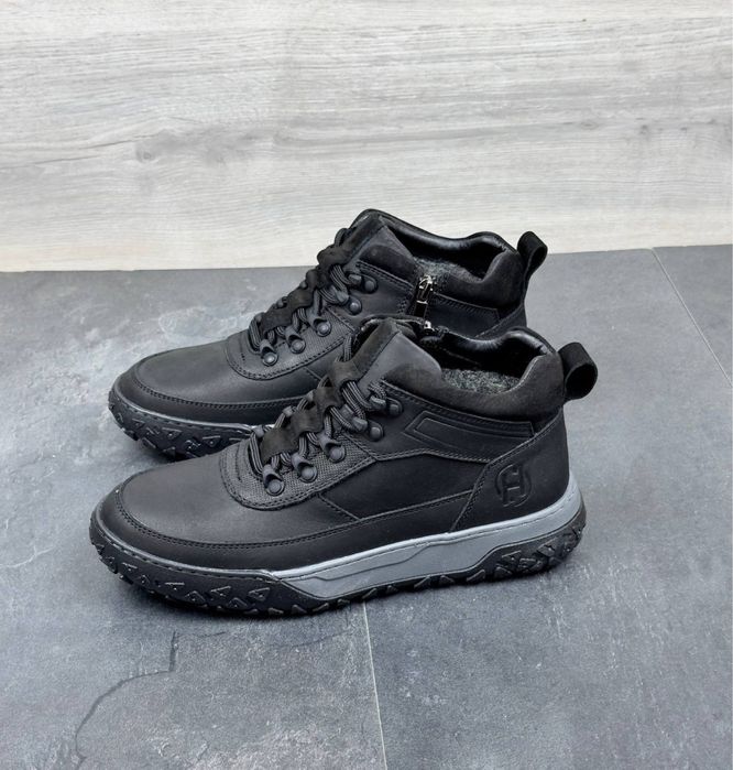 Чоловічі зимові шкіряні черевики