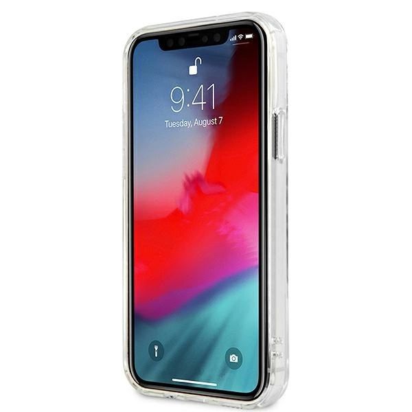 Etui Guess Vintage Script Silver Na Iphone 12 Pro Max - Przezroczyste