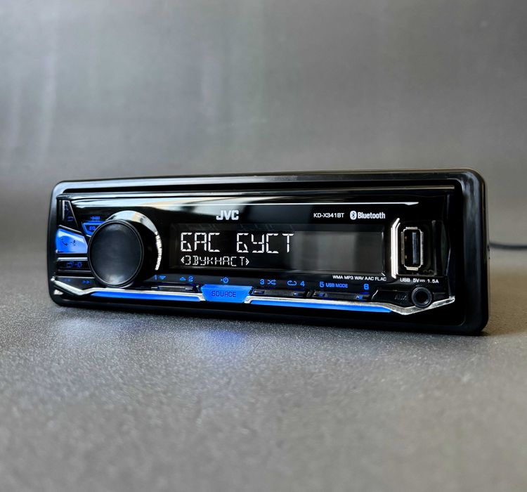 Автомагнитола JVC с Bluetooth и USB