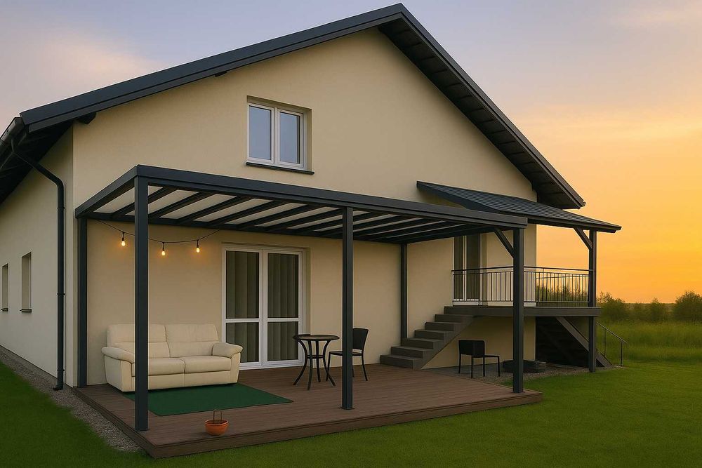 Pergole aluminiowe i stalowe – produkcja i montaż