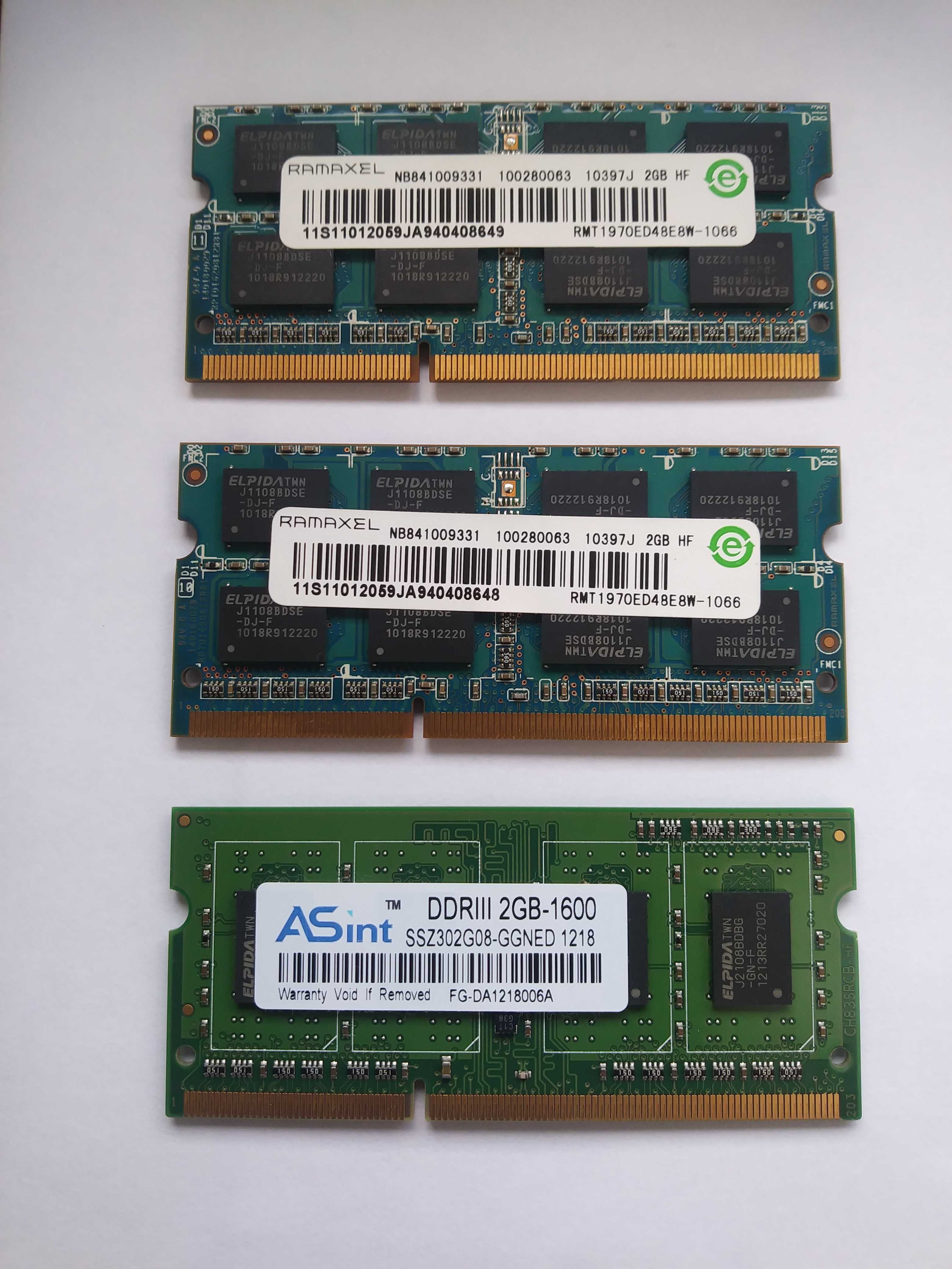 Pamięć RAM ddr 3 sodimm