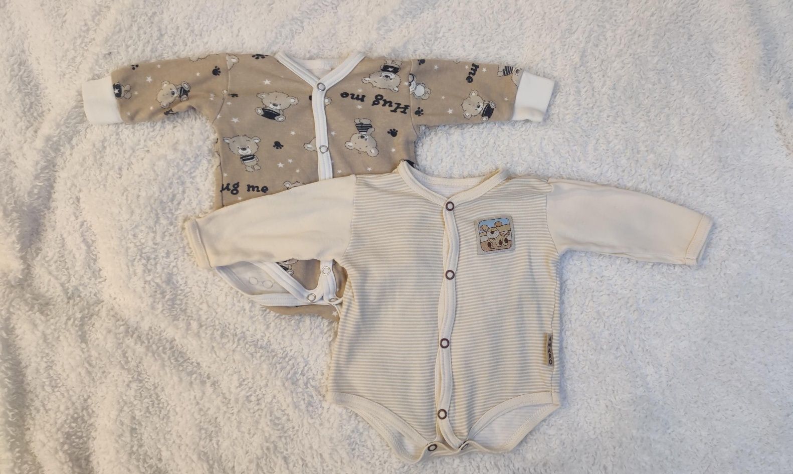 Zestaw 14szt body dziecięce długi rękaw 56cm