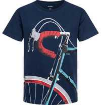 T-shirt Koszulka chłopięca dziecięca 158 Rowerowa Ciemna Bawełna Endo