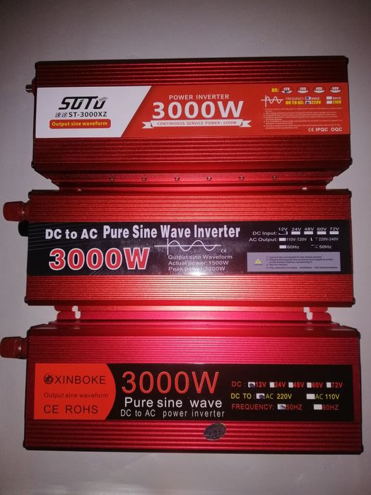 Інвертор 12v 220v 3000w Чистий синус