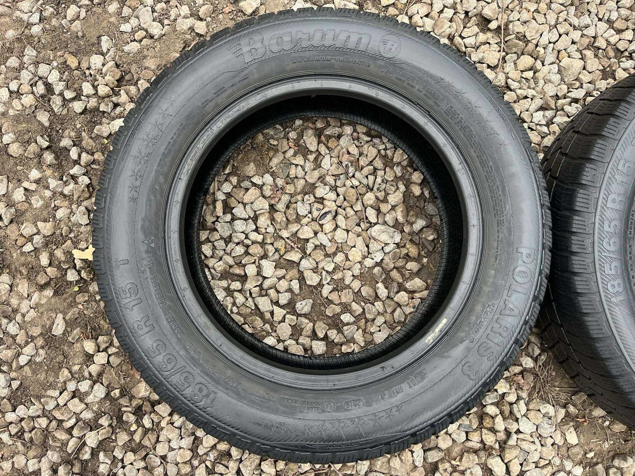 Opony 185/65R15 Barum Polaris 3 Zima 2sztuki 6,25mm bieżnika