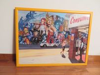 Quadro de poster do artista Alain Bertrand